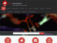 Tablet Screenshot of alarminnovations.com.au